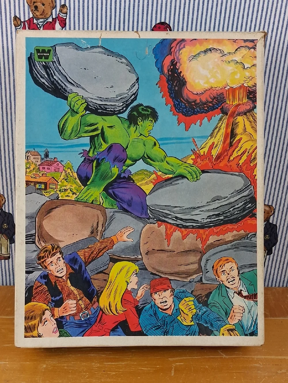 Vintage 1982 Incredible Hulk 100 Large Pieces 14 X 18 Whitman Jigsaw Puzzle